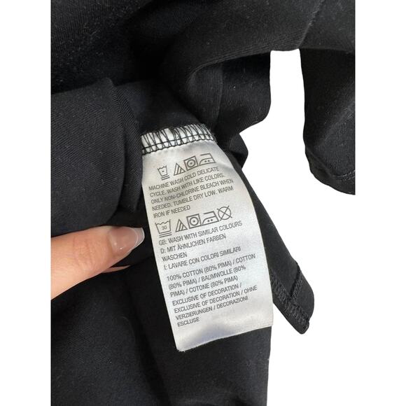 Isaac Mizrahi Live! Essentials Pima Cotton Black Short Sleeve T-Shirt XXS‎ - Picture 3 of 5